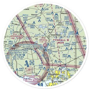 Crystal Village Airport (2FL0) VFR Sectional Sticker (30 mile)