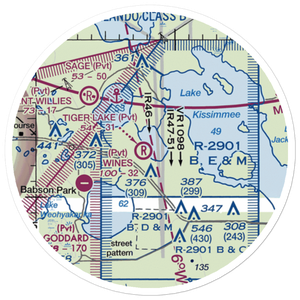 Tiger Lake Airport (2FL8) VFR Sectional Sticker (20 mile)