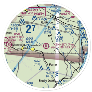 Kennedy Intranational Airport (2GA0) VFR Sectional Sticker (20 mile)