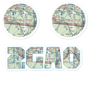 Kennedy Intranational Airport (2GA0) VFR Sectional Sticker Pack