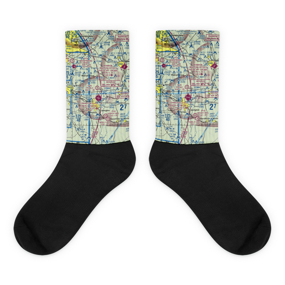 Poole Farm Airport (2GA1) VFR Sectional Socks 