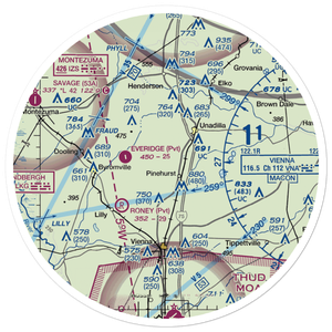 Wrights Field (2GA3) VFR Sectional Sticker (30 mile)
