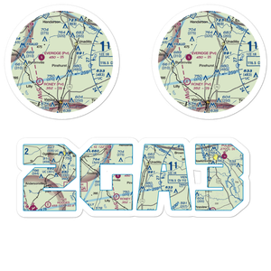 Wrights Field (2GA3) VFR Sectional Sticker Pack