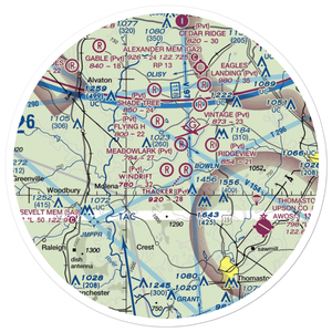 Windrift Aerodrome (2GA5) VFR Sectional Sticker (30 mile)