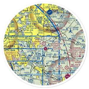 Lenora Airport (2GA9) VFR Sectional Sticker (30 mile)
