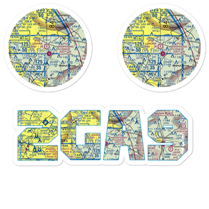 Lenora Airport (2GA9) VFR Sectional Sticker Pack