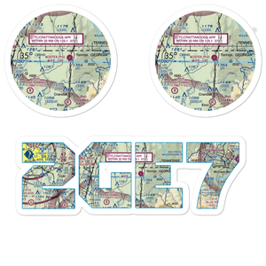 Petty Farms Airport (2GE7) VFR Sectional Sticker Pack