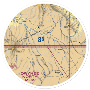 Josephine Ranch Airport (2ID3) VFR Sectional Sticker (30 mile)