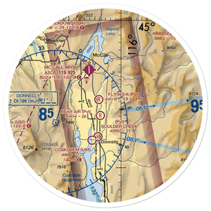 Splan Airport (2ID5) VFR Sectional Sticker (30 mile)