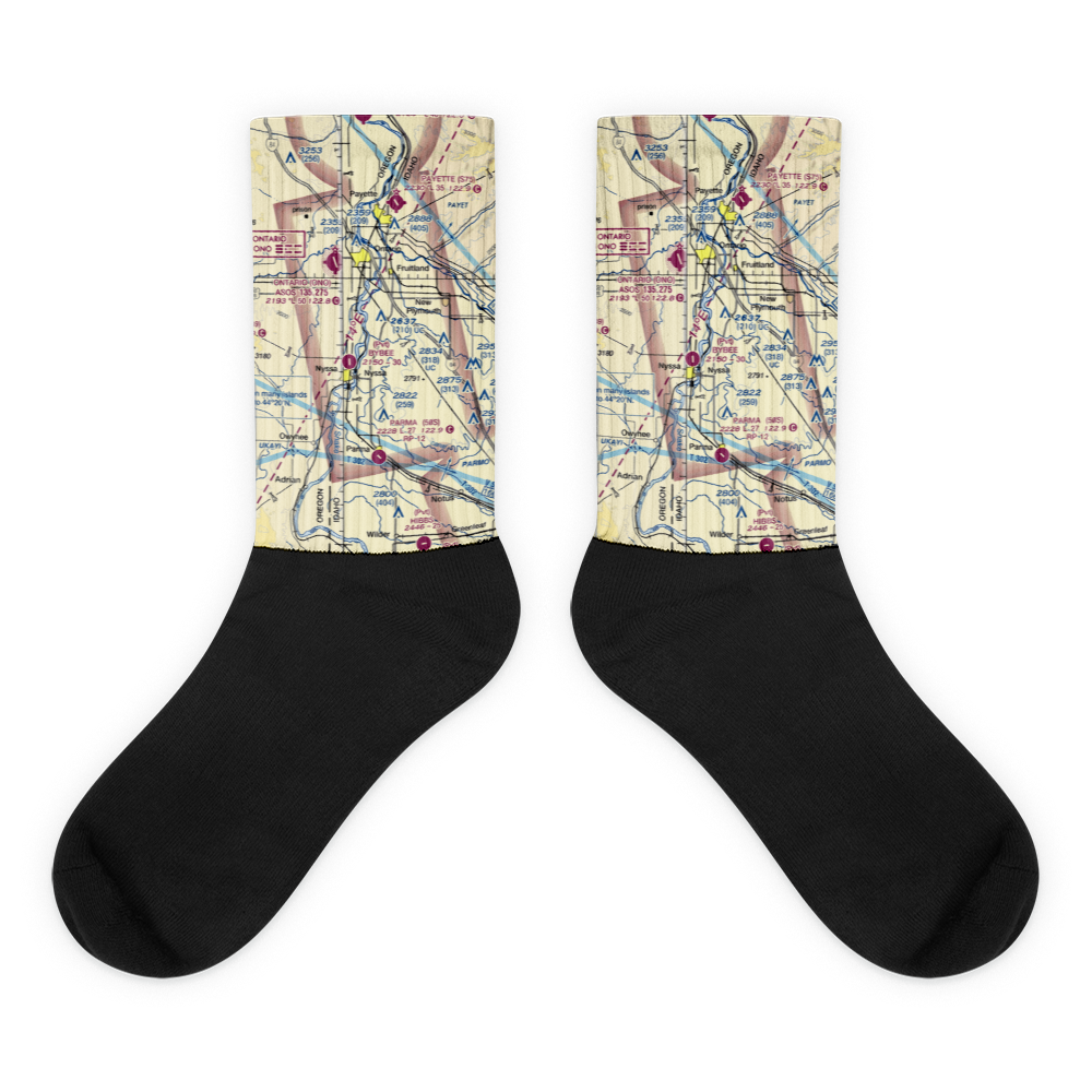 Lemons Field (2ID6) VFR Sectional Socks 