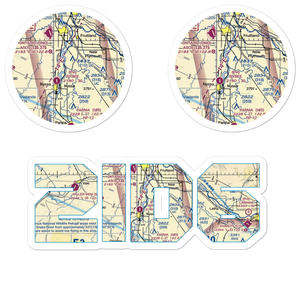 Lemons Field (2ID6) VFR Sectional Sticker Pack