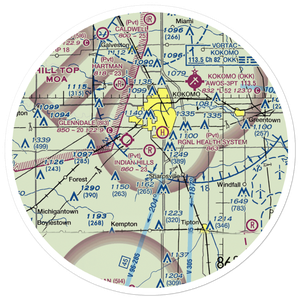 Indian Hills Flying Field (2II0) VFR Sectional Sticker (30 mile)