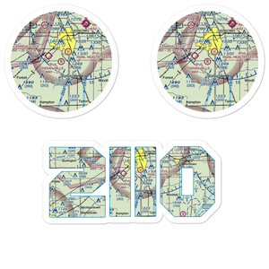 Indian Hills Flying Field (2II0) VFR Sectional Sticker Pack