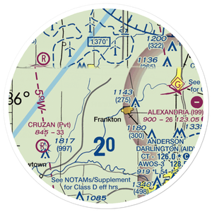 Stottlemyer Airport (2II3) VFR Sectional Sticker (20 mile)
