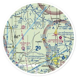 Stottlemyer Airport (2II3) VFR Sectional Sticker (30 mile)