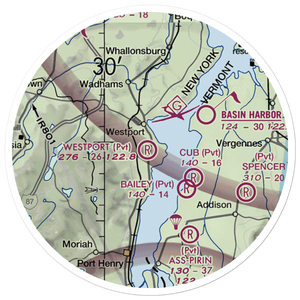 Westport Airport (12NK) VFR Sectional Sticker (20 mile)