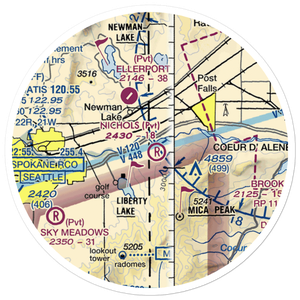 Scanlon Airport (15ID) VFR Sectional Sticker (20 mile)