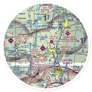 Mc Colloch's Airport (1OI9) VFR Sectional Sticker (30 mile)
