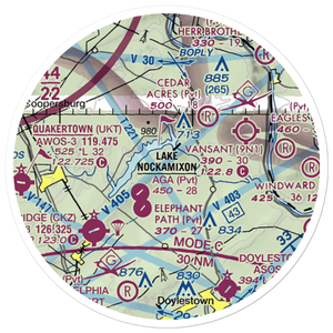 Ridgeview Airport (1PA3) VFR Sectional Sticker (20 mile)