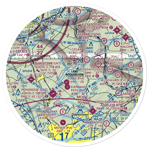 Ridgeview Airport (1PA3) VFR Sectional Sticker (30 mile)