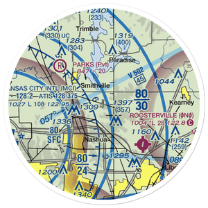Rollert Farm Airport (29MO) VFR Sectional Sticker (20 mile)