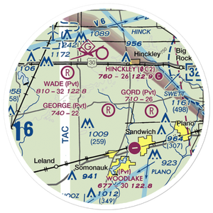 George Airport (2LL9) VFR Sectional Sticker (20 mile)