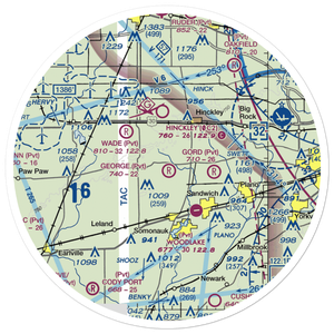 George Airport (2LL9) VFR Sectional Sticker (30 mile)