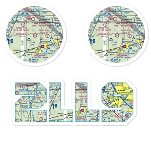 George Airport (2LL9) VFR Sectional Sticker Pack