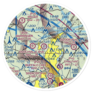 Goodnight's Airport (2NC8) VFR Sectional Sticker (20 mile)