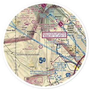 Palm Valley Tucson Airport (4AZ0) VFR Sectional Sticker (30 mile)