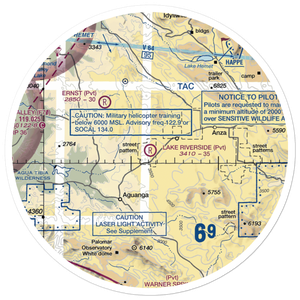Lake Riverside Estates Airport (54CL) VFR Sectional Sticker (30 mile)