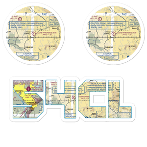 Lake Riverside Estates Airport (54CL) VFR Sectional Sticker Pack