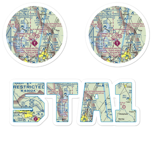 Charping Airport (5TA1) VFR Sectional Sticker Pack