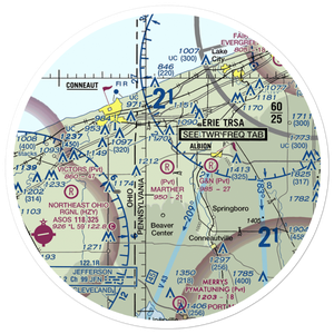 Marther Field (75PA) VFR Sectional Sticker (30 mile)