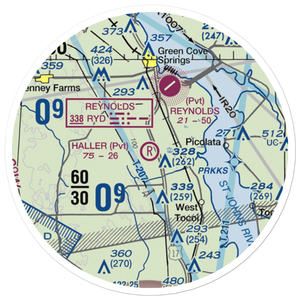 Haller Airpark (7FL4) VFR Sectional Sticker (20 mile)