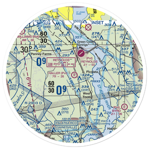 Haller Airpark (7FL4) VFR Sectional Sticker (30 mile)