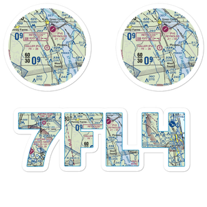 Haller Airpark (7FL4) VFR Sectional Sticker Pack