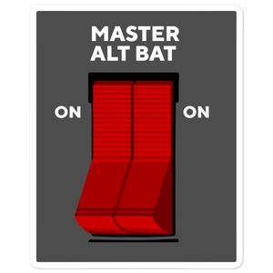 Airplane Master Switch Sticker