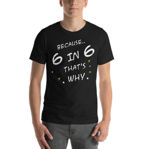 Because 6 in 6 that's Why Distressed T-Shirt