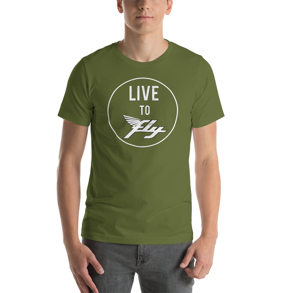 Vintage Live to Fly Distressed T-Shirt 