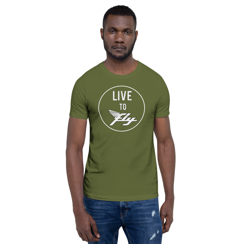 Vintage Live to Fly Distressed T-Shirt 