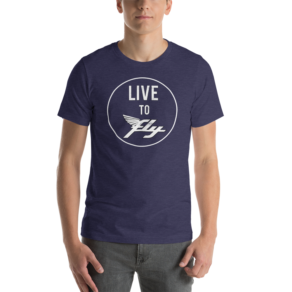 Vintage Live to Fly Distressed T-Shirt 