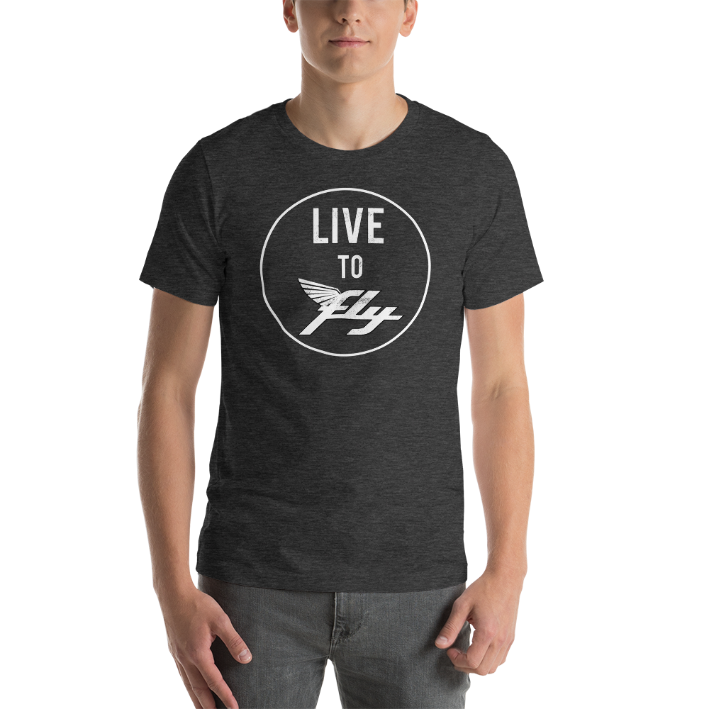 Vintage Live to Fly Distressed T-Shirt 