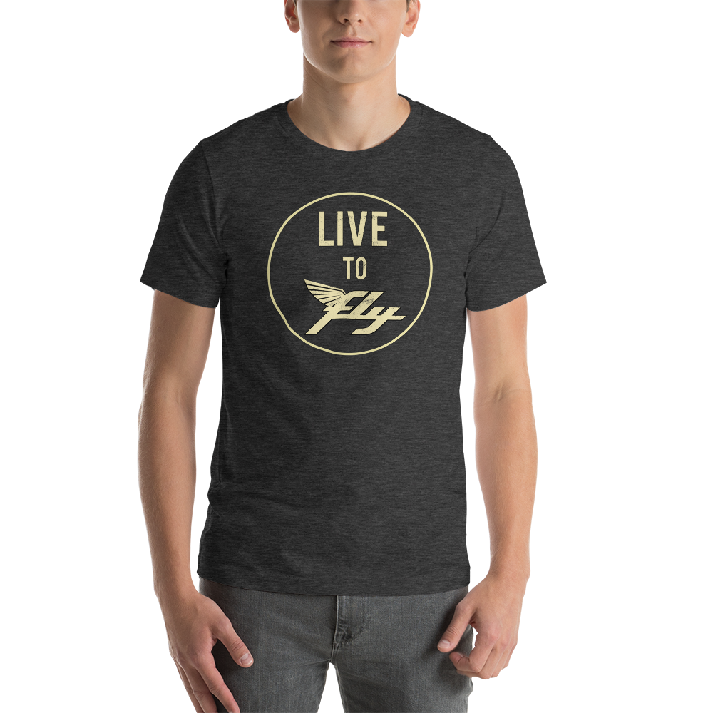 Vintage Live to Fly Distressed T-Shirt 