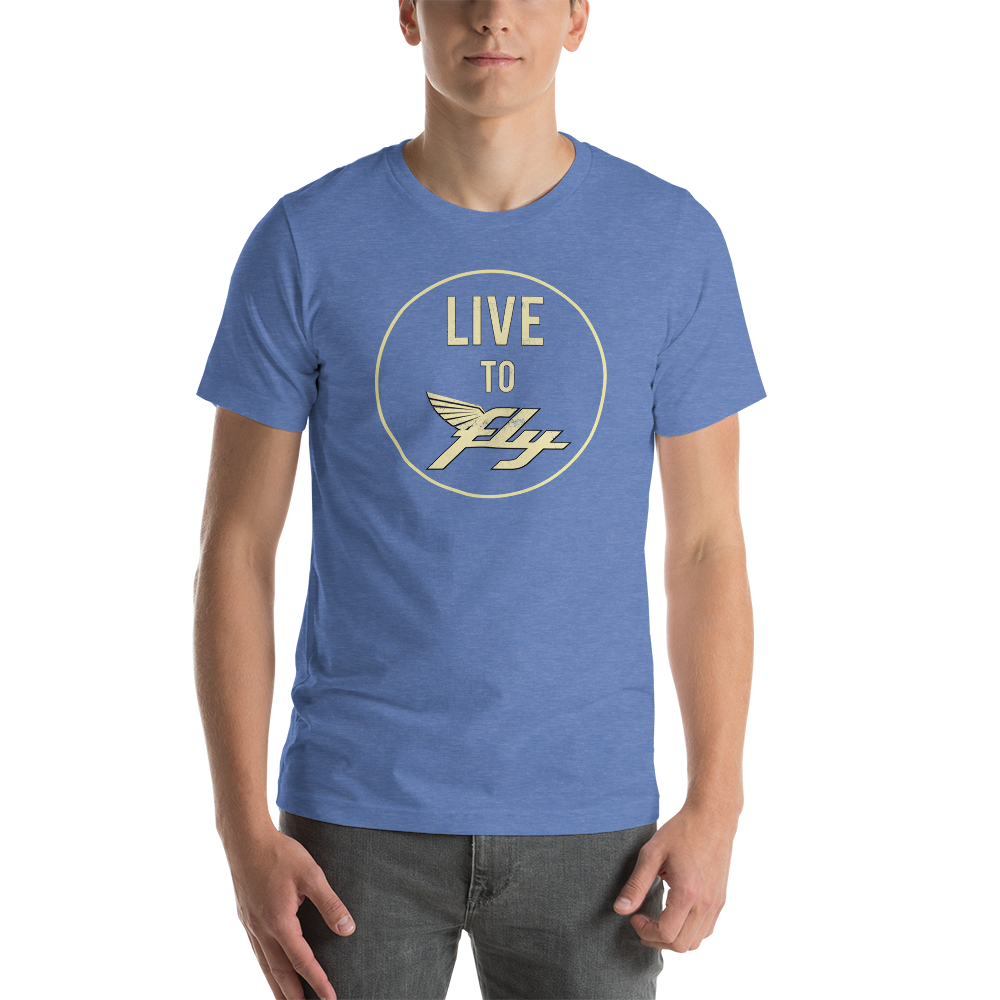 Vintage Live to Fly Distressed T-Shirt 
