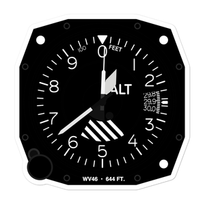 Wellsburg Seaplane Base (WV46) Altimeter Stickers