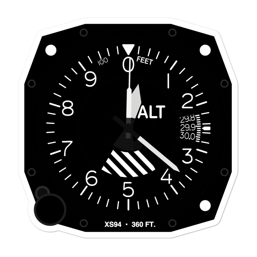 Corralitos Airport (XS94) Altimeter Stickers 