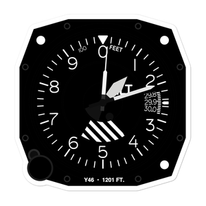Bedford Municipal Airport (Y46) Altimeter Stickers