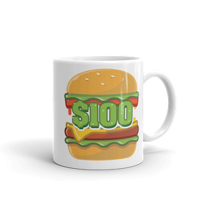 $100 Hamburger Mug