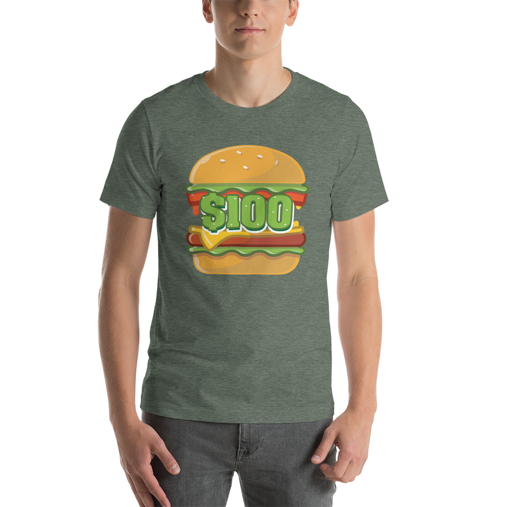 $100 Hamburger T-Shirt 